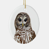 Barred Owl Weihnachten 2022 Ornament (Rechts)