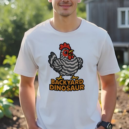 Barred Plymouth Rock Backyard Dinosaur Hühnerspinn Tri-Blend Shirt