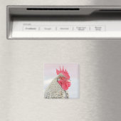 Barred Plymouth Rock Chicken Magnet (In Situ (Geschirrspüler))