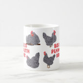 Barred Plymouth Rock Chickens Kaffeetasse (Mittel)