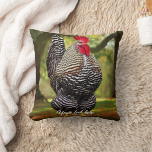 Barred Plymouth Rooster Kissen