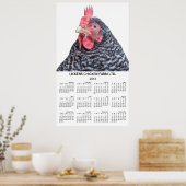 Barred Rock Chicken Wall Jährlich Kalender 2013 Poster (Küche)
