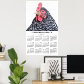 Barred Rock Chicken Wall Jährlich Kalender 2013 Poster (Heimbüro)