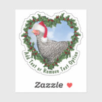 Barred Rock Chicken Wreath Weihnachten