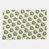 Barred Rock Chicken Wreath Weihnachten Geschirrtuch (Horizontal)