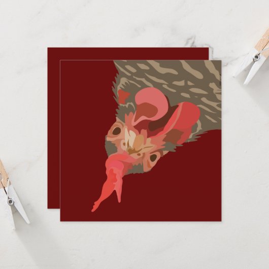 Barred-Rock Hen Karte (Vorderseite/Rückseite Beispiel)