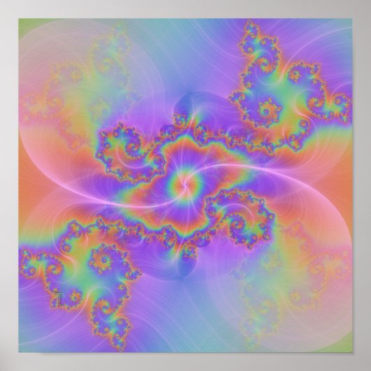 Barred Spiral (12" x 12") Art Print Poster (Vorne)