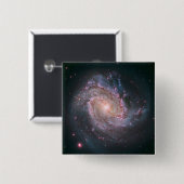 Barred Spiral Galaxy Messier 83.2 Button (Vorne & Hinten)