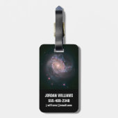 Barred Spiral Galaxy Messier 83.2 Gepäckanhänger (Rückseite vertikal)