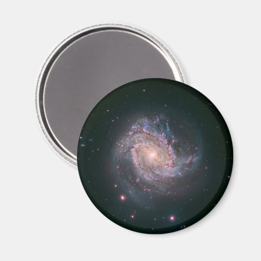 Barred Spiral Galaxy Messier 83.2 Magnet (Vorderseite/Rückseite)
