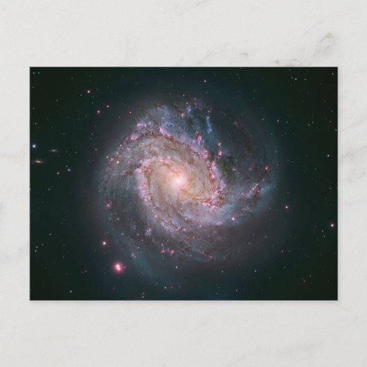 Barred Spiral Galaxy Messier 83.2 Postkarte (Vorderseite)