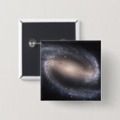 Barred Spiral Galaxy NGC 1300 Button (Vorne & Hinten)