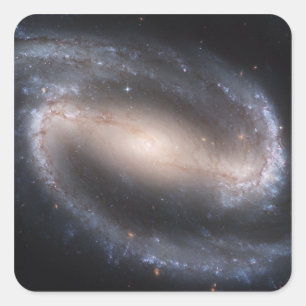Barred Spiral Galaxy NGC 1300 Quadratischer Aufkleber