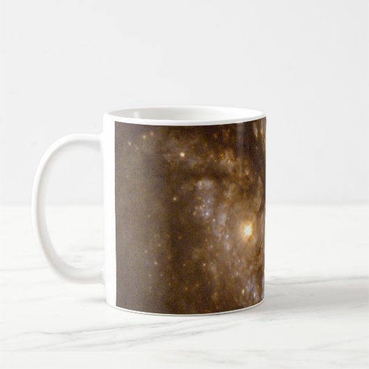 Barred Spiral Galaxy NGC 1365 Kaffeetasse (Links)