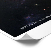 Barred Spiral Galaxy NGC 1672 Poster (Ecke)