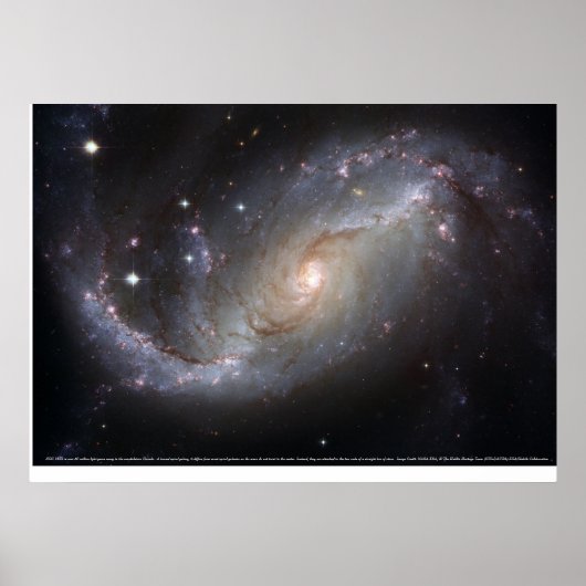 Barred Spiral Galaxy NGC 1672 Poster (Vorne)
