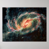 Barred Spiral Galaxy Poster (Vorne)