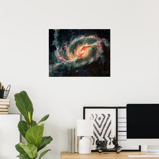 Barred Spiral Galaxy Poster (Heimbüro)
