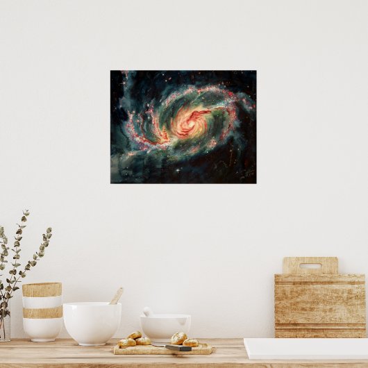 Barred Spiral Galaxy Poster (Küche)
