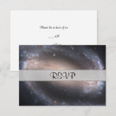 Barred Spiral Galaxy RSVP Karte (Vorne/Hinten)