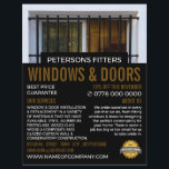 Barred Window, Window & Door Fitter Company Flyer<br><div class="desc">Flyer für Werbung durch den Business Card Store für Barred Window,  Window & Door Fitter Company.</div>