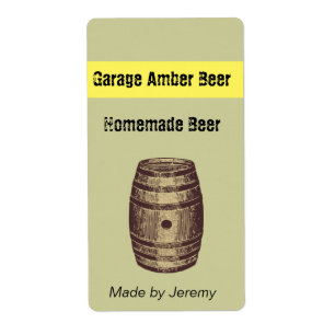 Barrel Beer Label