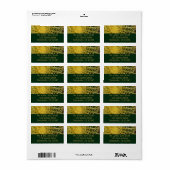 Barrel Cactus Closeup Abstrakt Naturefotografie Adressaufkleber (Vorne)