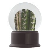 Barrel Cactus II Desert Nature Foto Schneekugel (Rückseite)