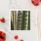 Barrel Cactus II Desert Nature Foto Serviette (Beispiel)