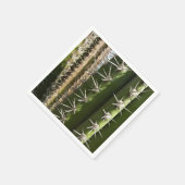 Barrel Cactus II Desert Nature Foto Serviette (Ecke)