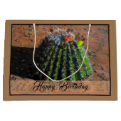 Barrel Cactus Large Gift Bag Große Geschenktüte (Vorderseite)