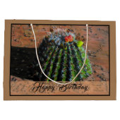 Barrel Cactus Large Gift Bag Große Geschenktüte (Rückseite)