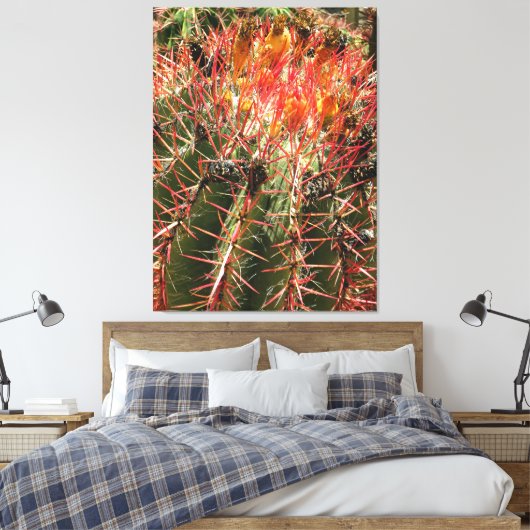 Barrel Cactus Leinwanddruck (Insitu (Schlafzimmer))