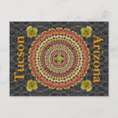 Barrel Cactus Mandala 2 als Postkarte (Vorderseite)