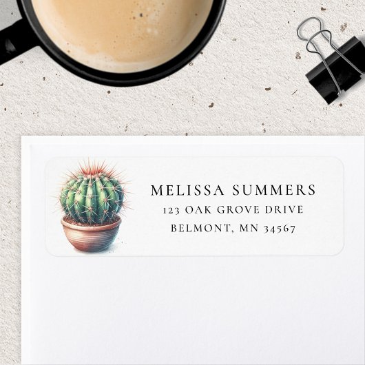 Barrel Cactus return Address Label