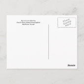 Barrel Cactus Roosting Postkarte (Rückseite)