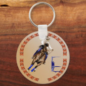 Barrel Horse-Schlüsselanhänger Schlüsselanhänger (Vorderseite)