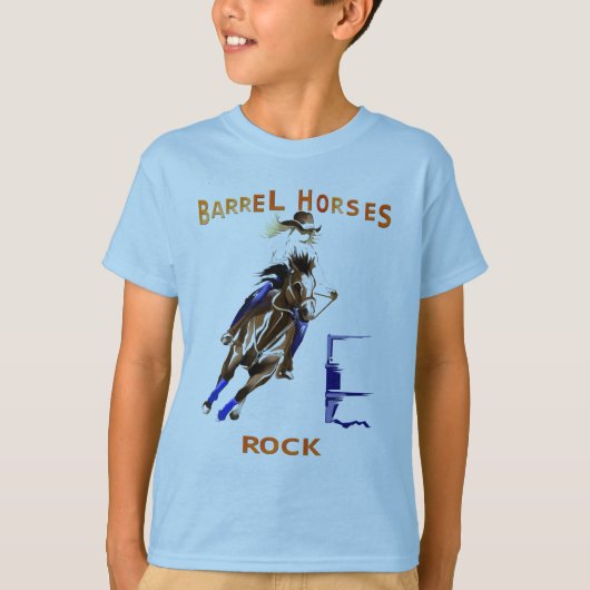 Barrel Pferdes Rock Shirts (Vorderseite)