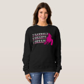 Barrel Racer 3 Barrels 2 Hearts 1 Dream Rodeo Cowg Sweatshirt (Vorne ganz)