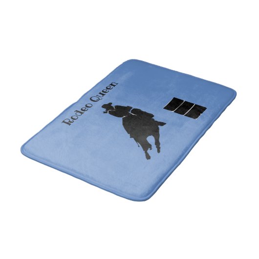 Barrel Racer Badematte (Schrägansicht)