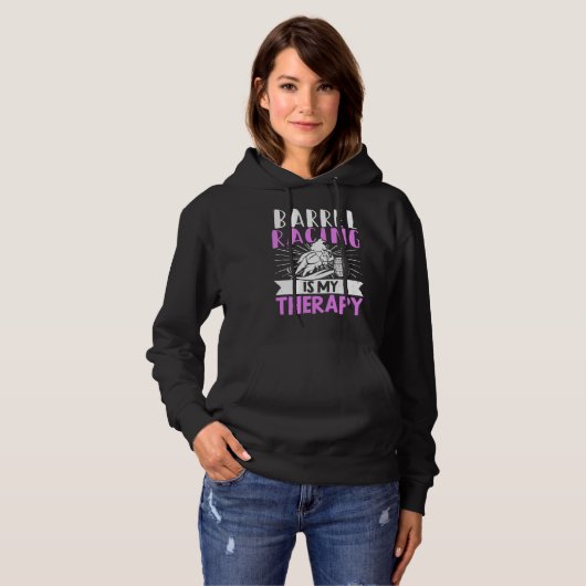 Barrel Racer Barrel Racing ist mein Heilpferd Hoodie (Vorne ganz)
