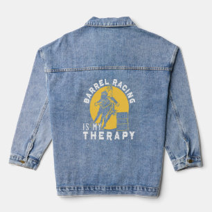 Barrel Racer Barrel Racing ist mein Heilpferd Jeansjacke