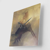 Barrel Racer Clock Quadratische Wanduhr (Winkel)