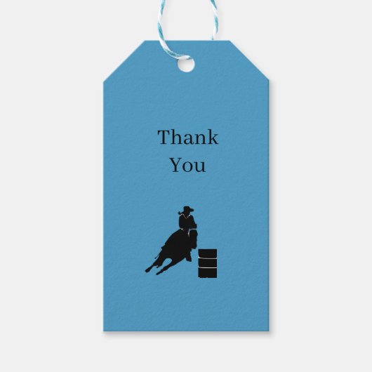 Barrel Racer Geschenkanhänger (Vorderseite)