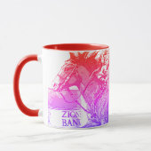 Barrel Racer II (Regenbogen) Tasse (Links)