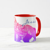 Barrel Racer II (Regenbogen) Tasse (VorderseiteRechts)