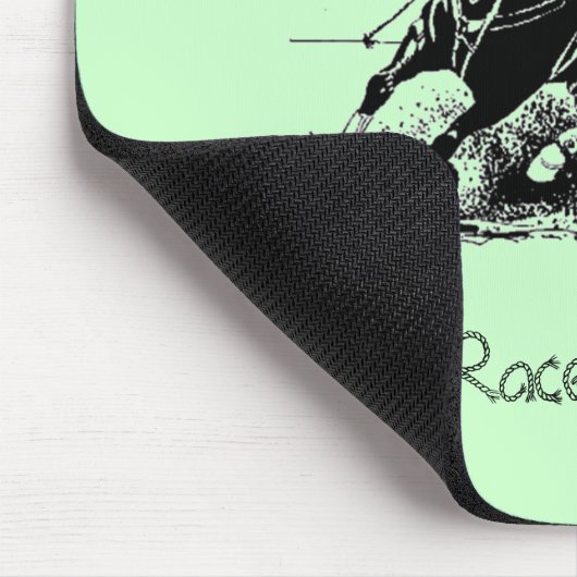 Barrel Racer im Herzen Mousepad (Ecke)