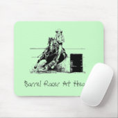 Barrel Racer im Herzen Mousepad (Mit Mouse)