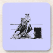 Barrel Racer im Herzen Untersetzer (Vorderseite)
