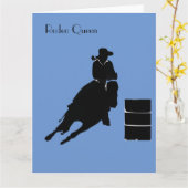 Barrel Racer Karte (Gelbe Blume)